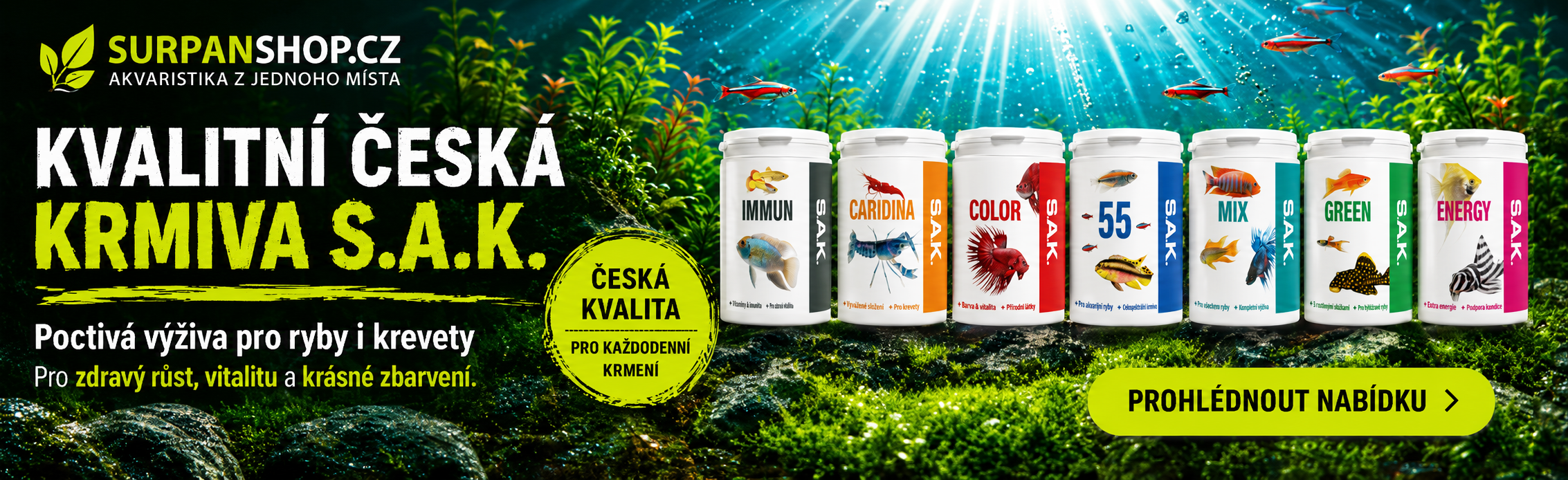 kvalitní česká krmiva SAK